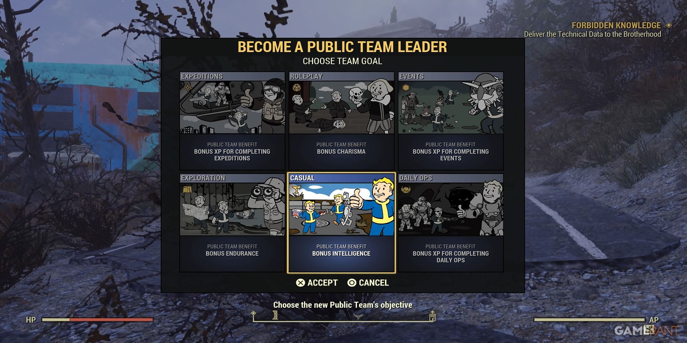 Teams in Fallout 76