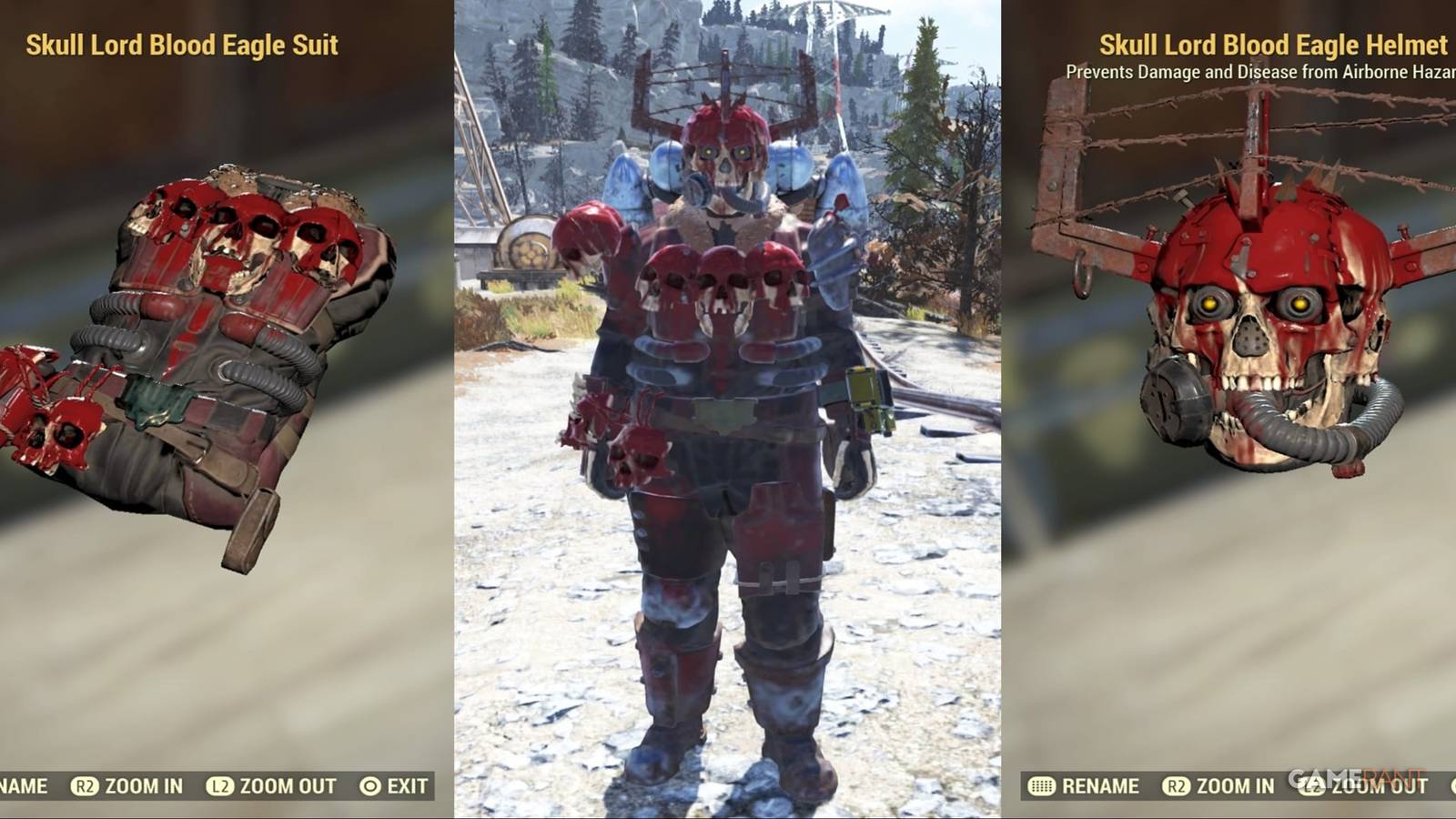 The Skull Lord Set in Fallout 76