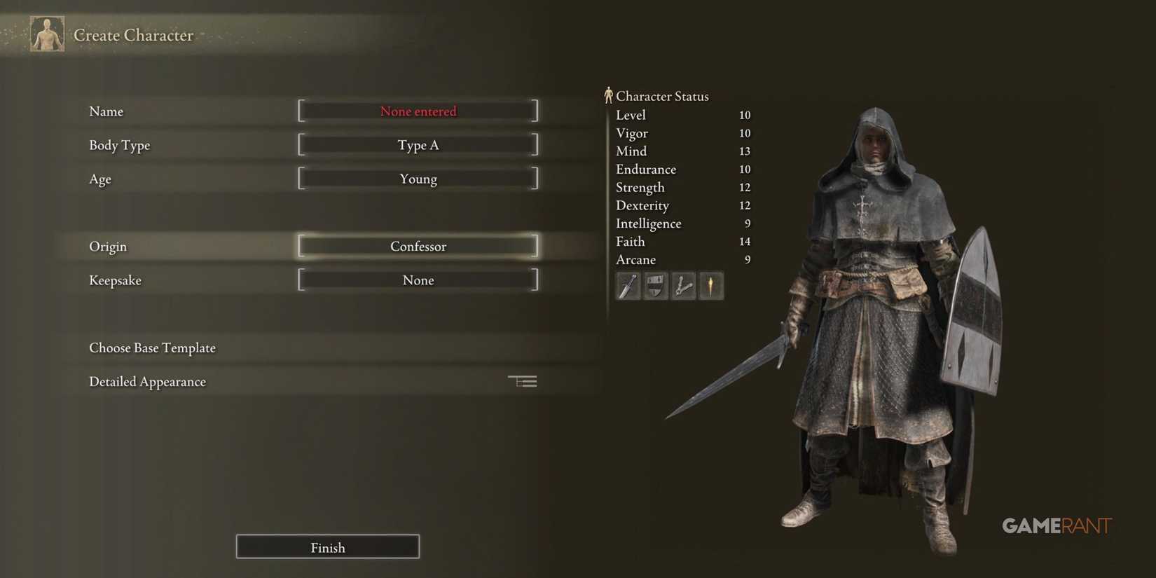 A confessor player in Elden Ring