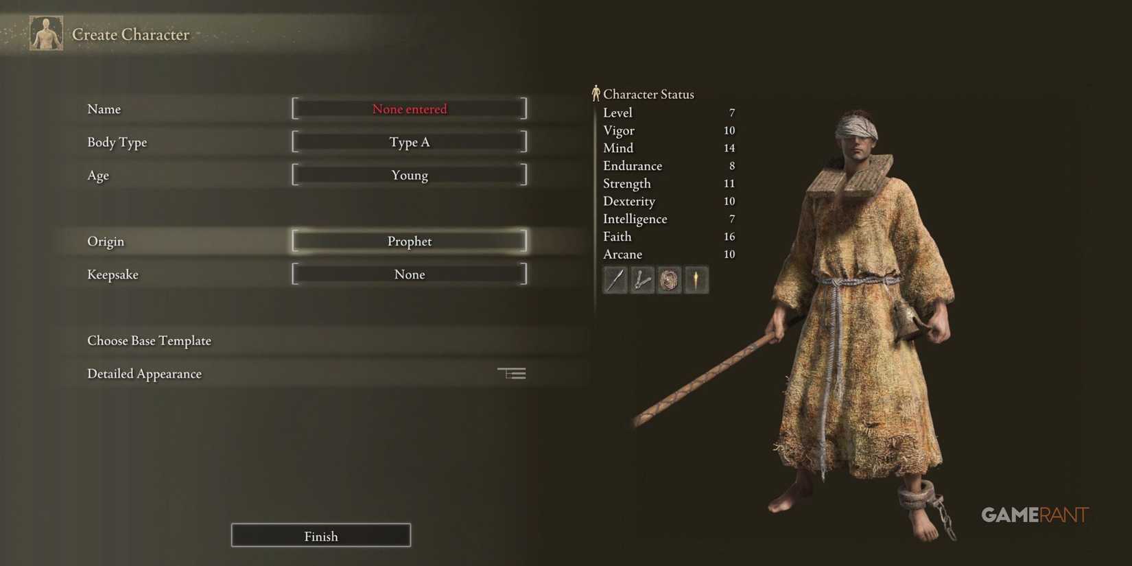 A Prophet player in Elden Ring