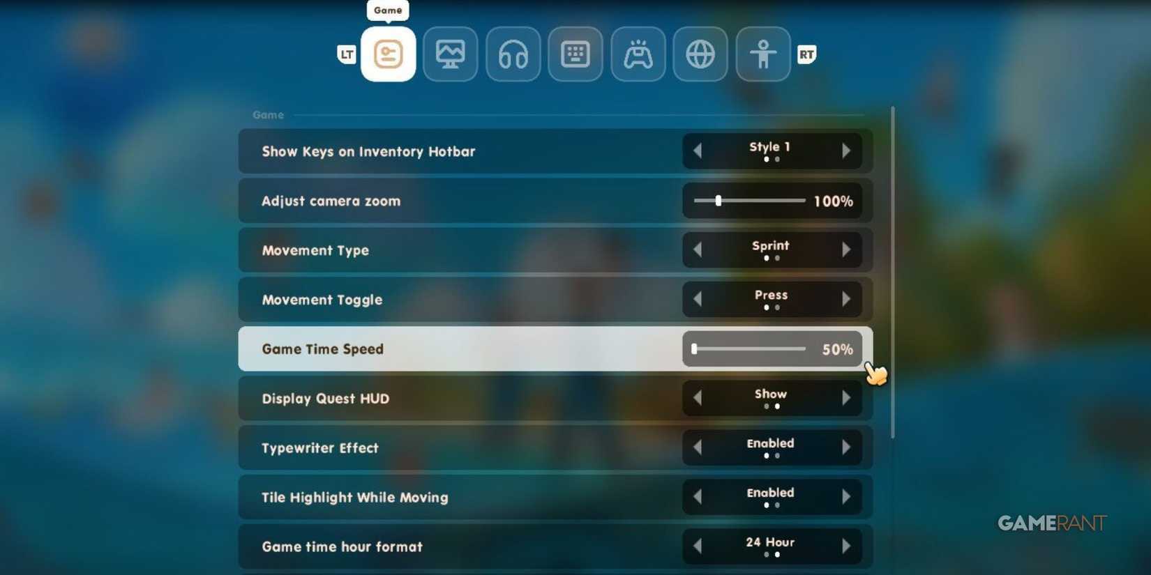 The settings in Coral Island