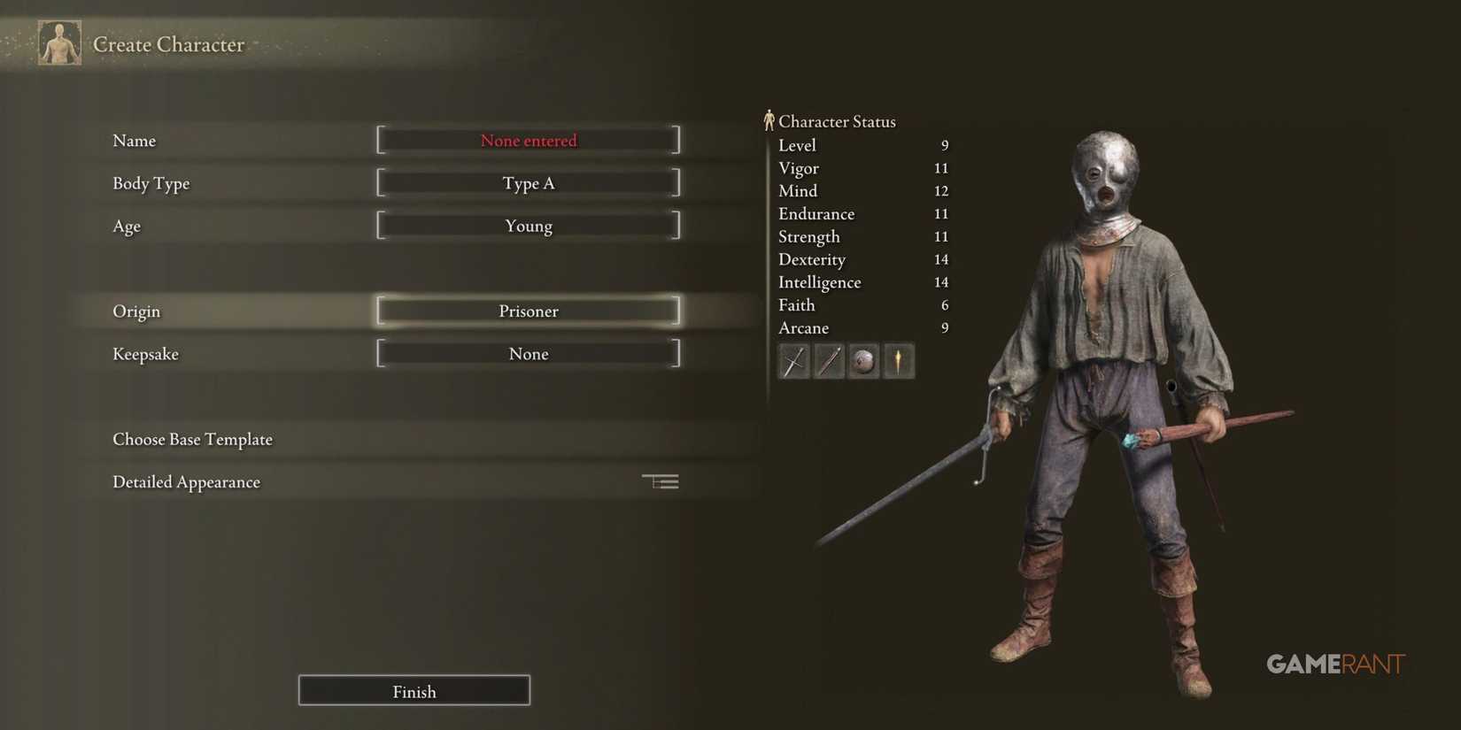 A prisoner player in Elden Ring