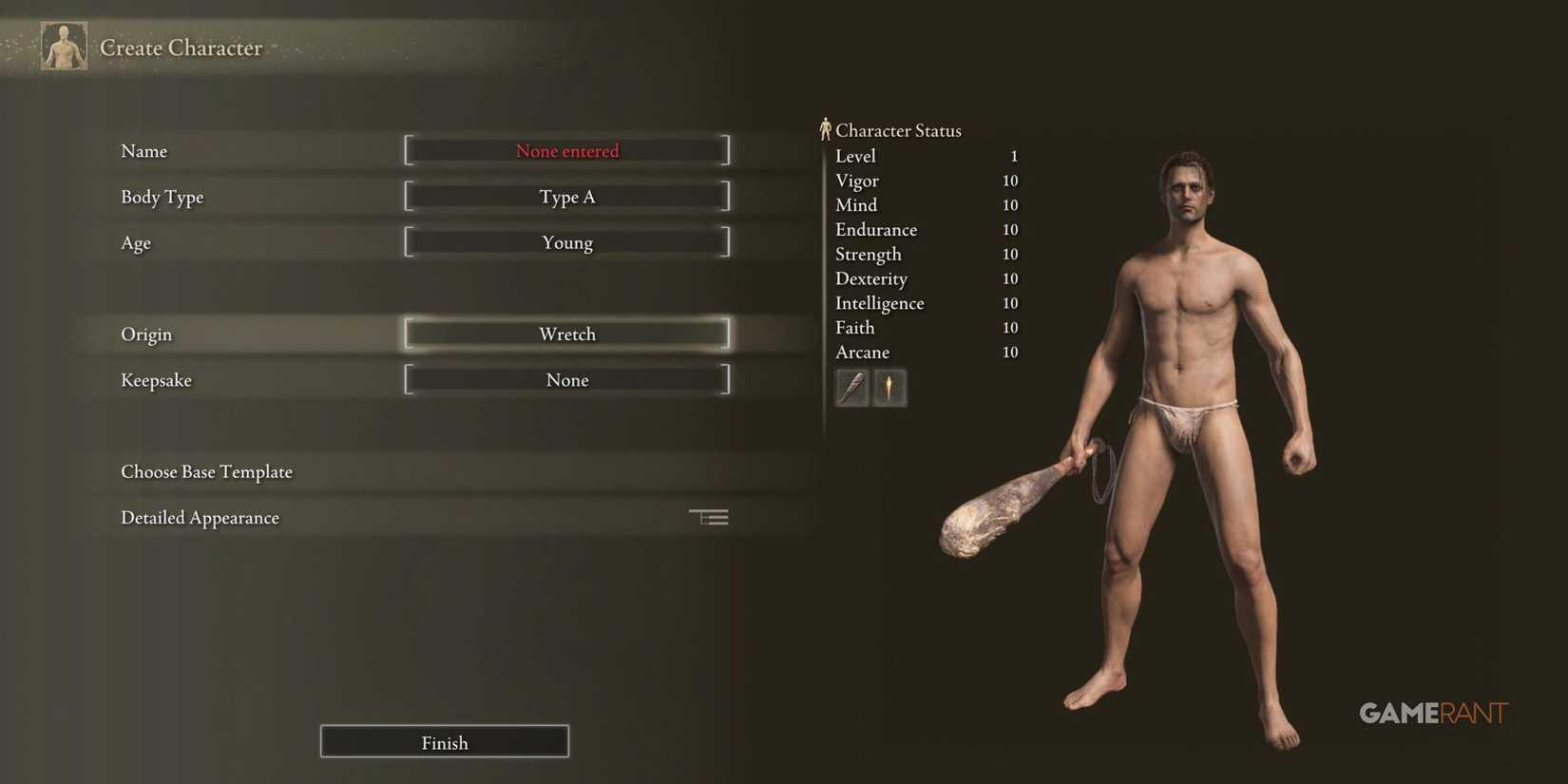 A Wretch player in Elden Ring