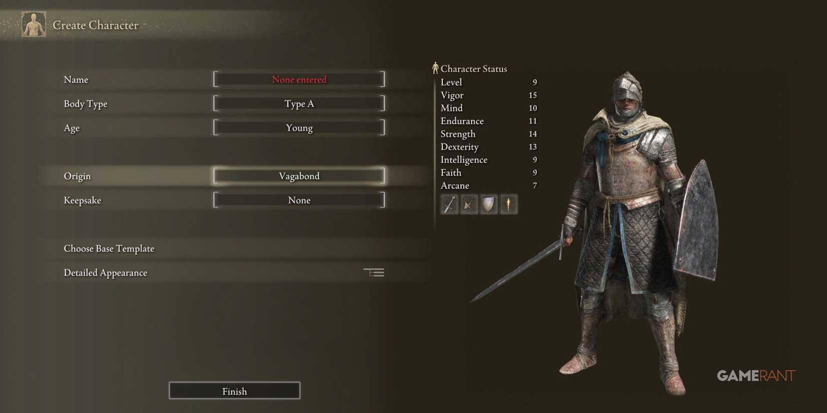 A Vagabond player in Elden Ring