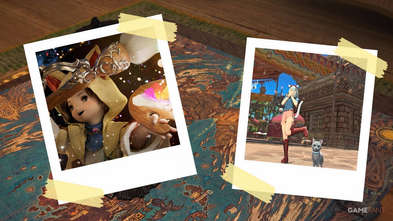 Pictomancer Krile alongside a player character with a dawntrail minion