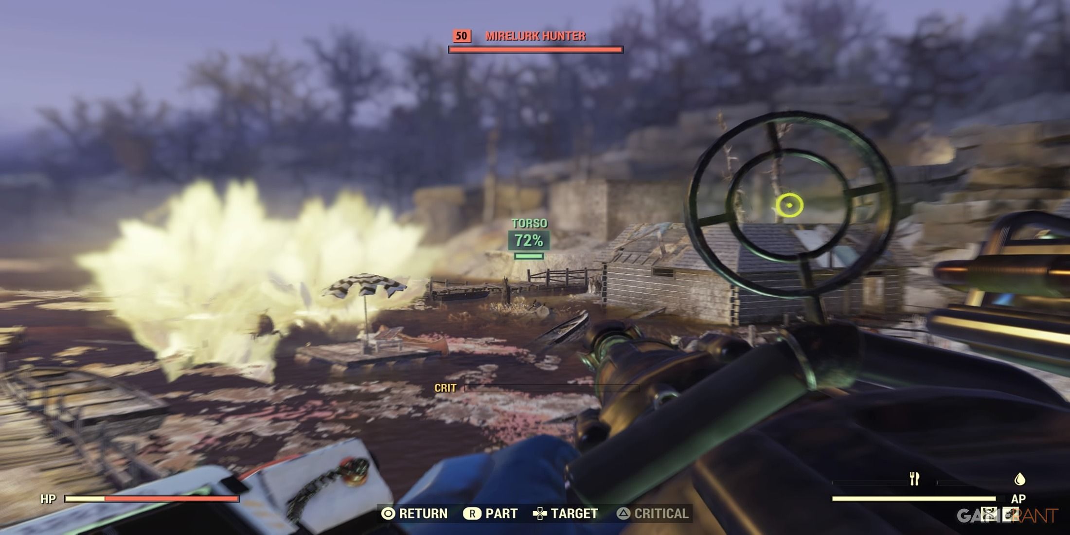 Using VATS With A Gauss Minigun in Fallout 76