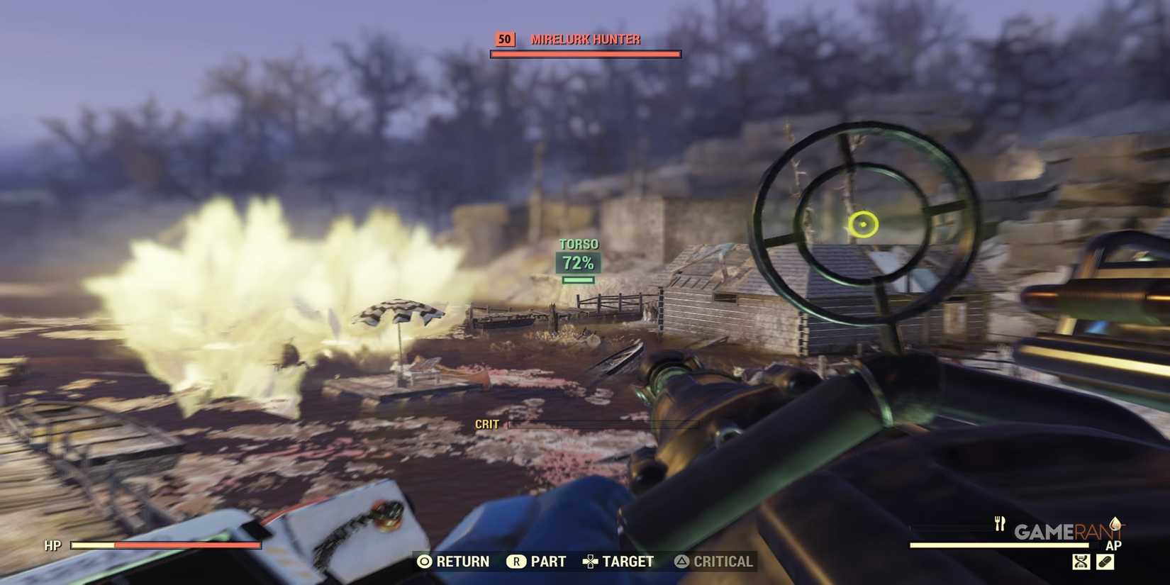 Using VATS With A Gauss Minigun in Fallout 76