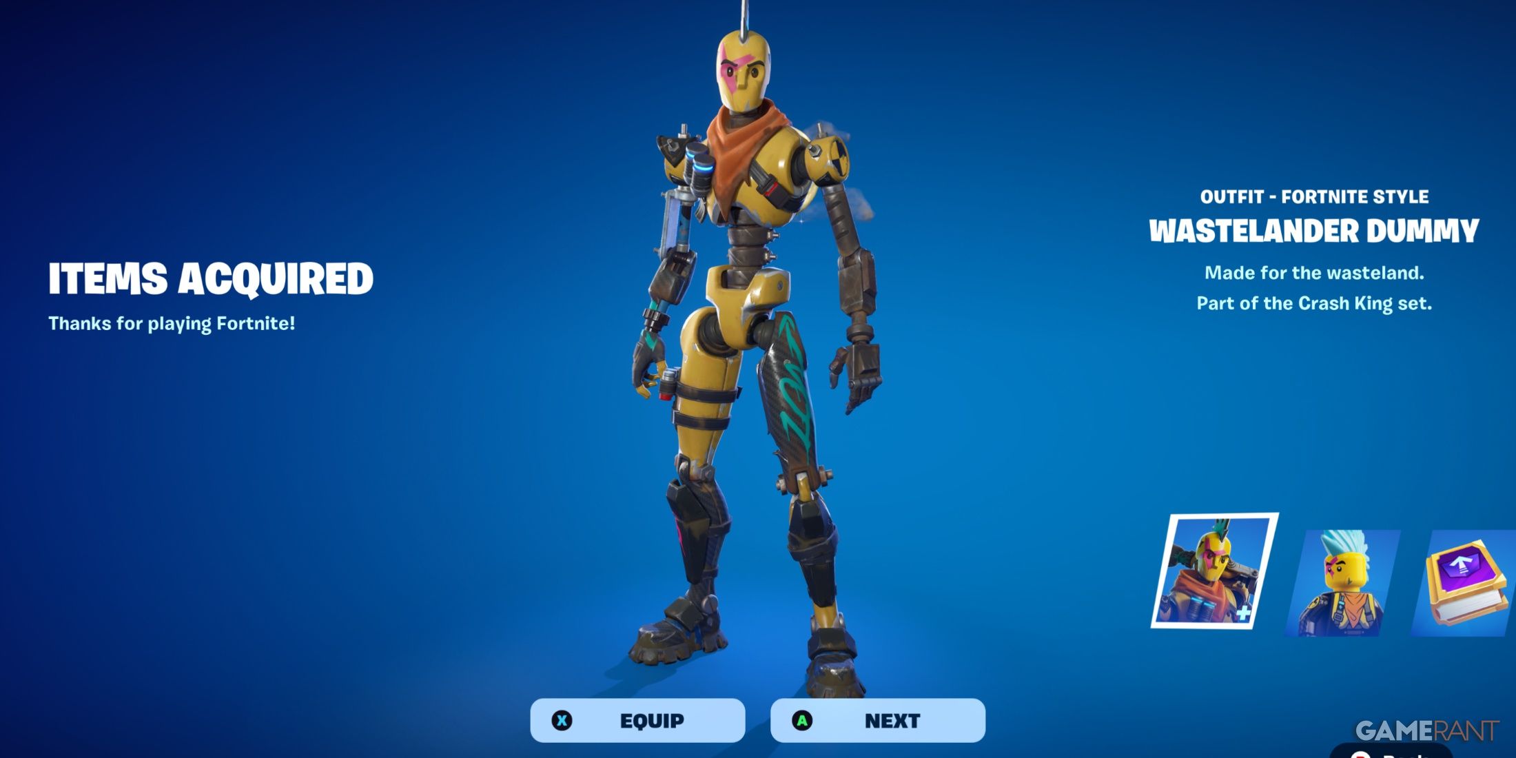 wastelander dummy skin fortnite