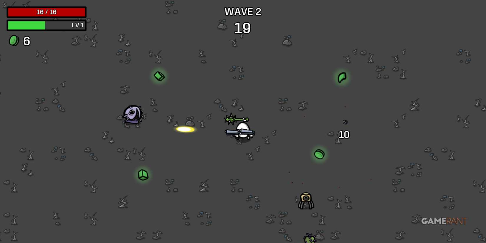 Well Rounded character in wave 2 in Brotato