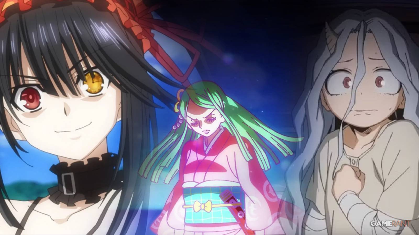 Date A Live Tokisaki Kurumi, One Piece Toki Kozuki, My Hero Academia Eri