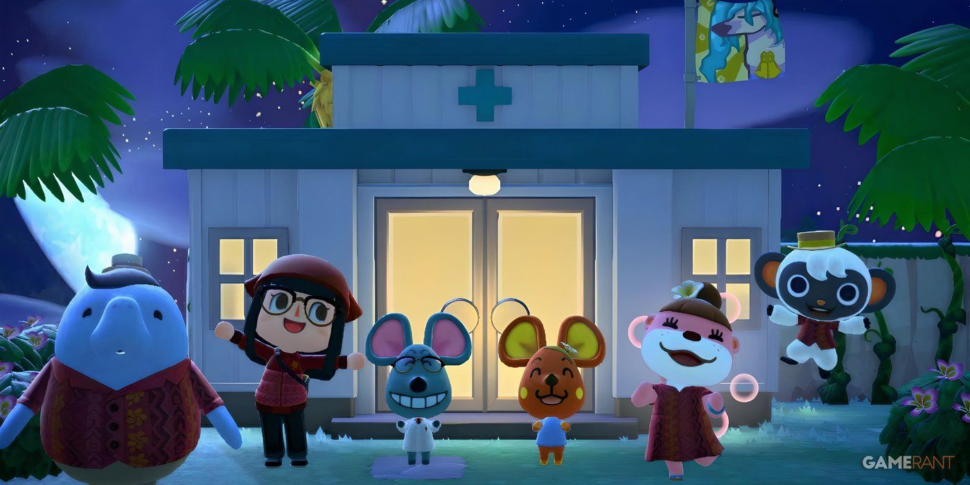 Villager, Samson, Bettina and Paradise Planning pose in front of the completed hospital