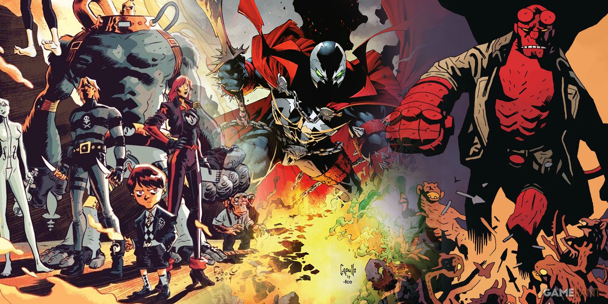 7 mejores videojuegos basados en cómics de imagen, clasificados 55 Academia paraguas, Spon, Helboy