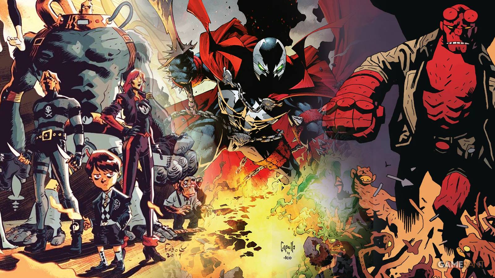 The Umbrella Academy, Spawn, Hellboy