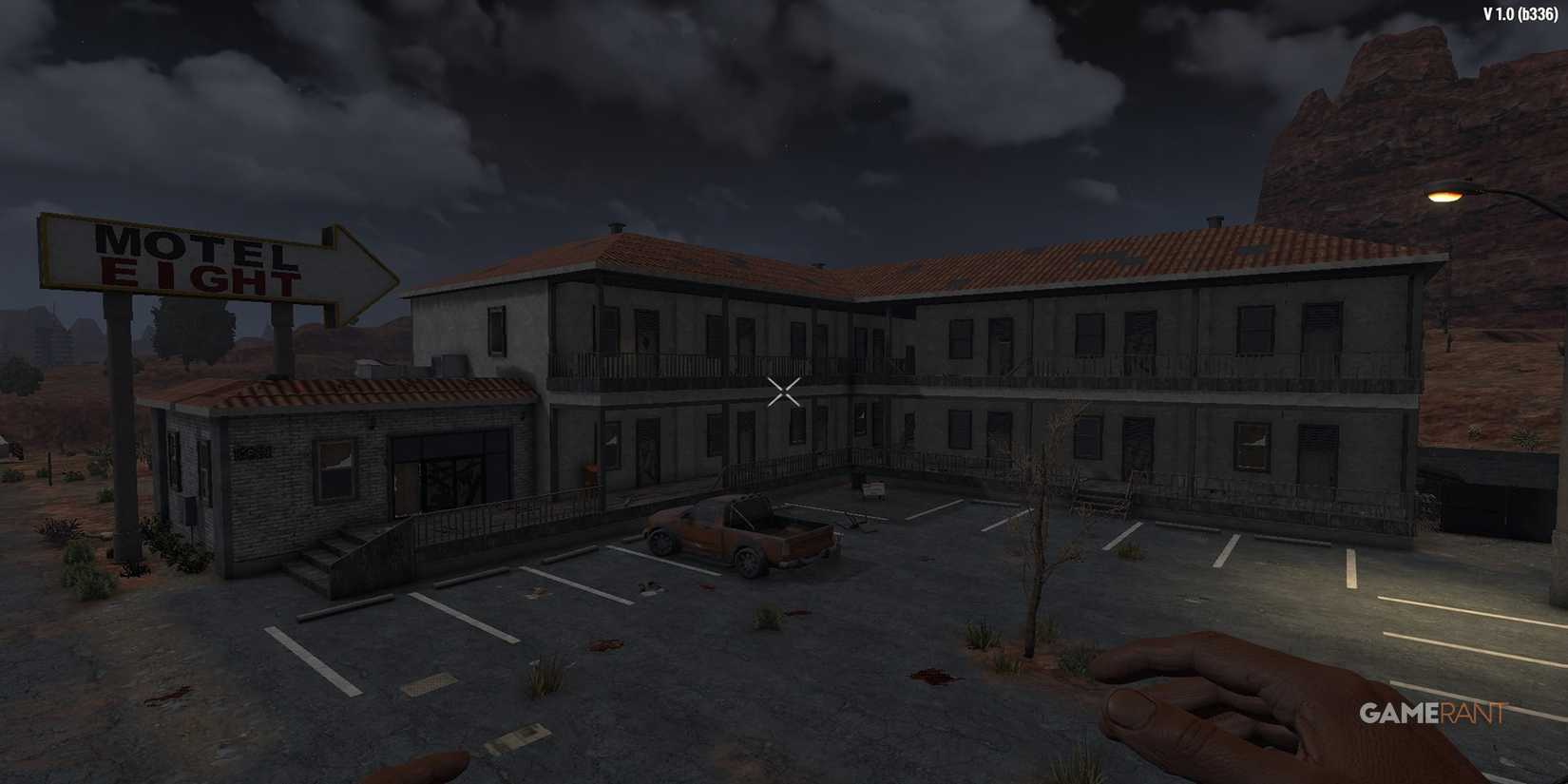 A Motel At Night In 7 Days To Die