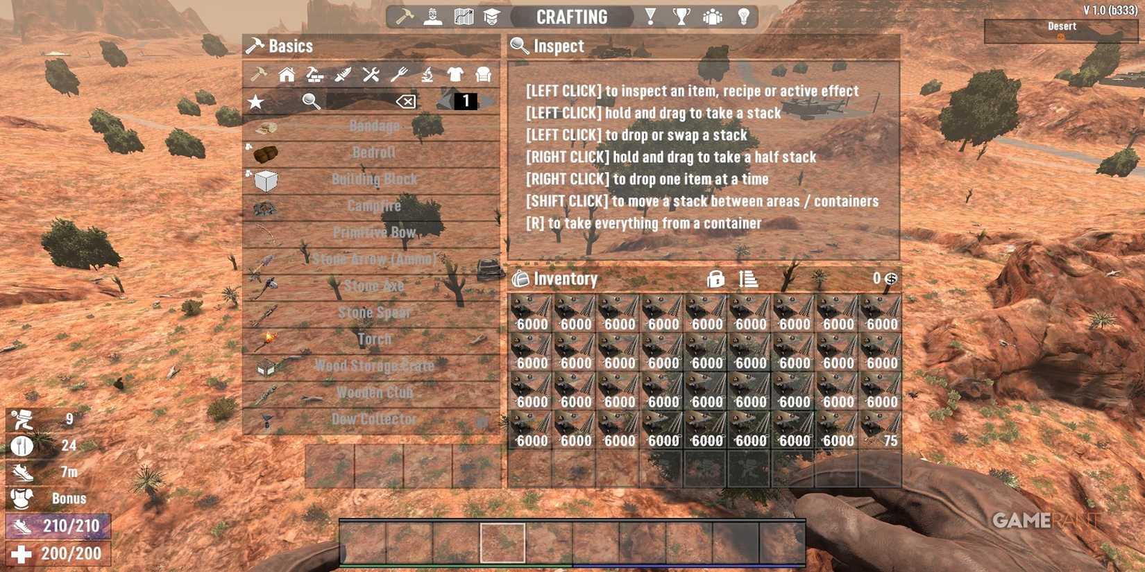 A Players Holding Iron in 7 Days To Die