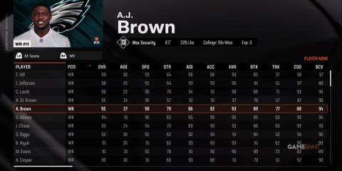 AJ Brown Madden NFL 25