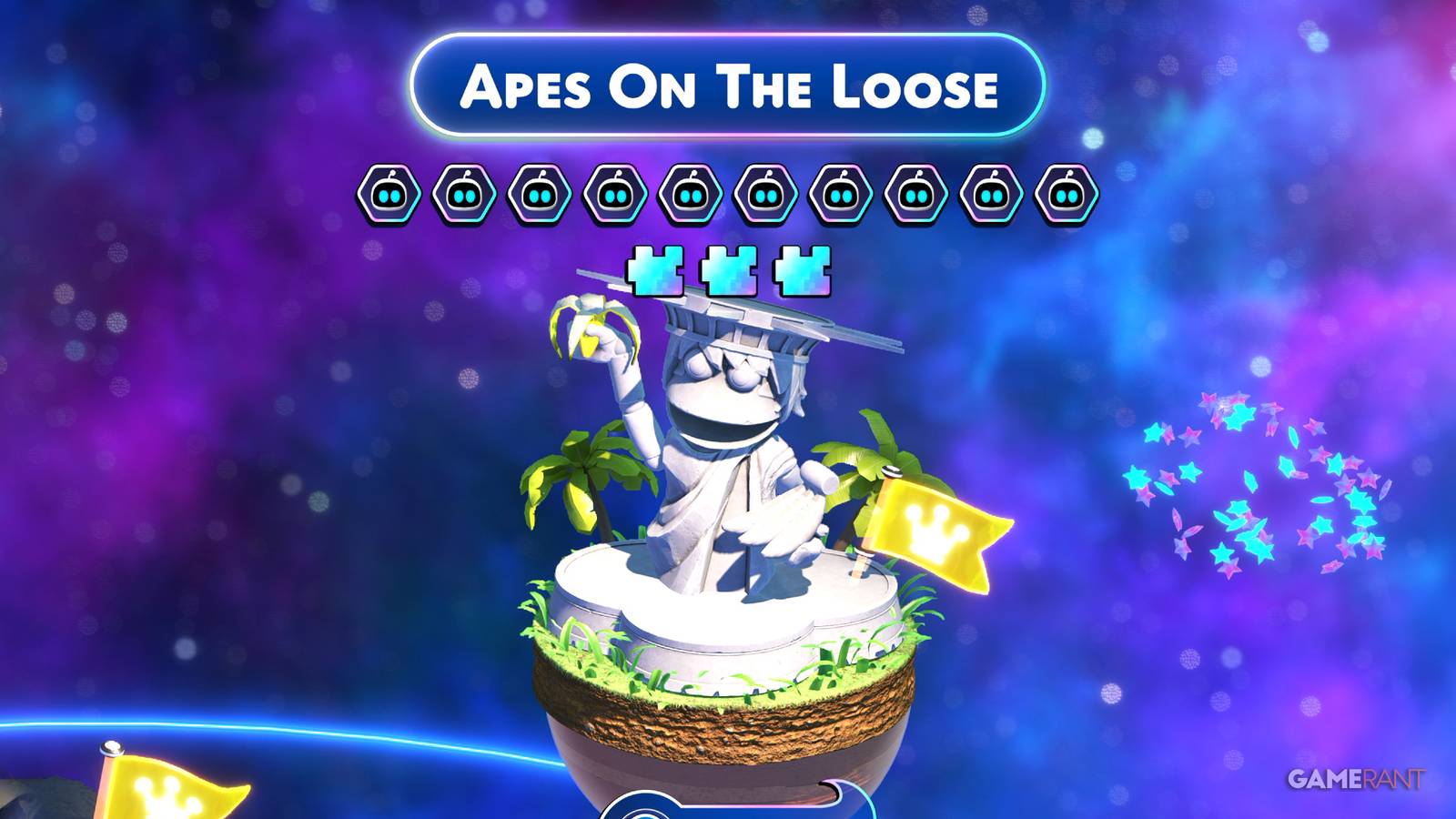 The Apes on the Loose Stage in Astro Bot