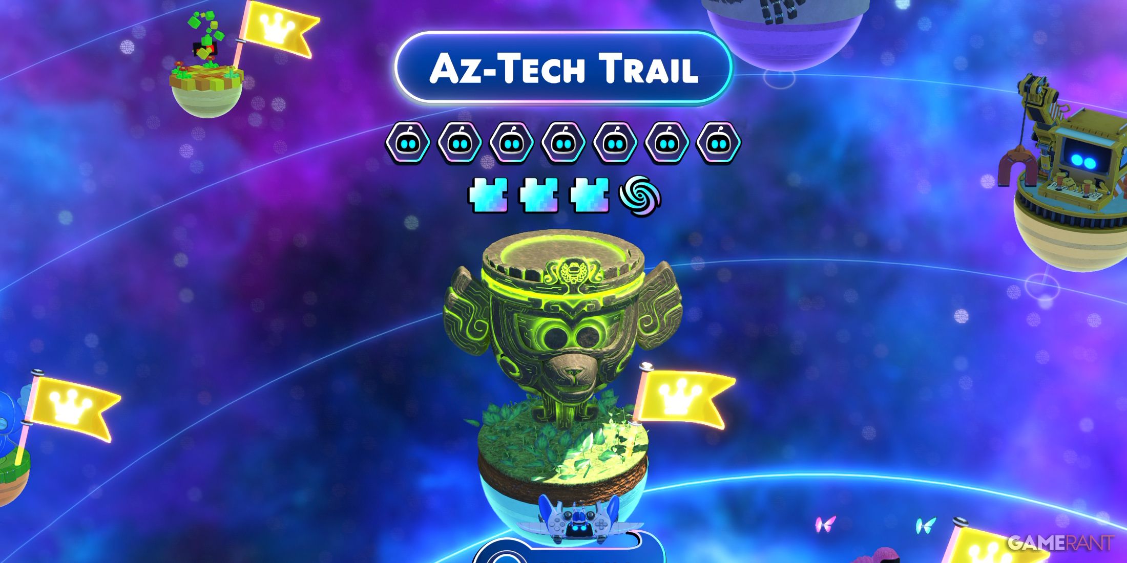 The Az-Tech Trail Stage in Astro Bot