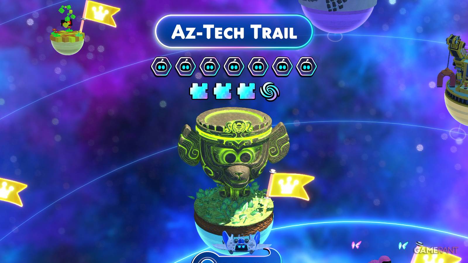 The Az-Tech Trail Stage in Astro Bot