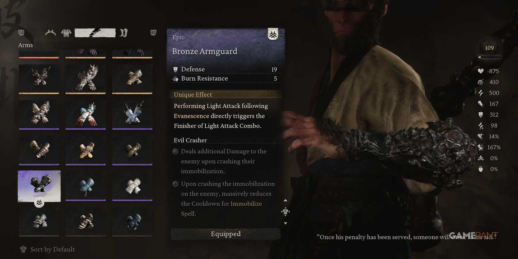 Black Myth Wukong Bronze Armguard