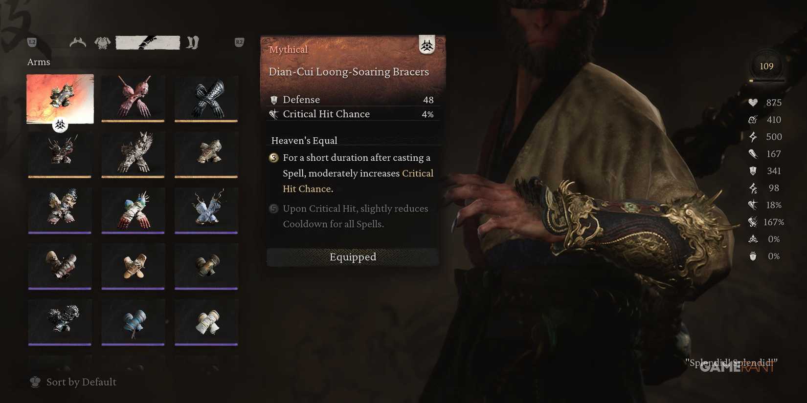 Black Myth Wukong Dian-Cui Loong-Soaring Bracers