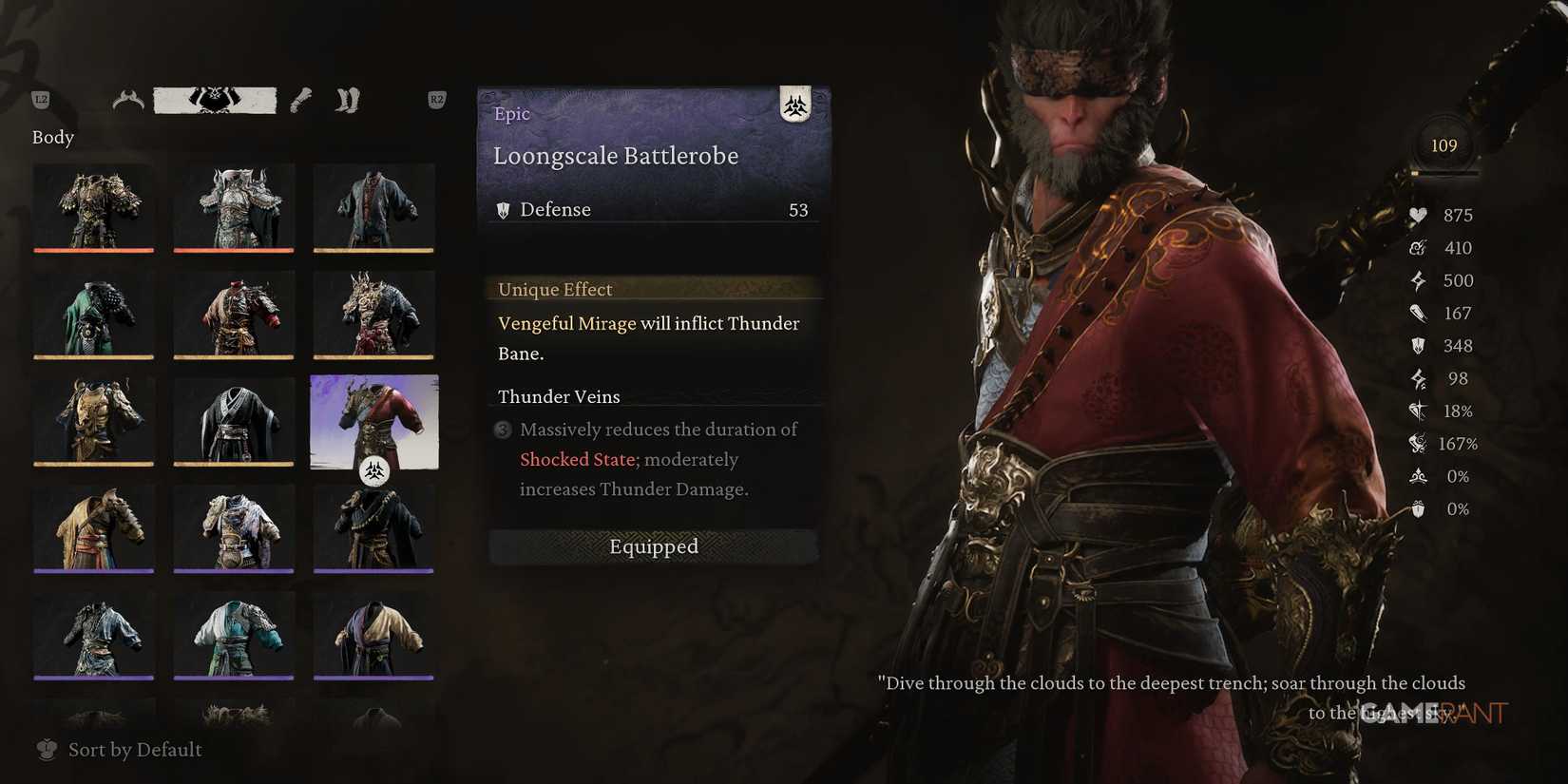 Black Myth Wukong Loongscale Battlerobe