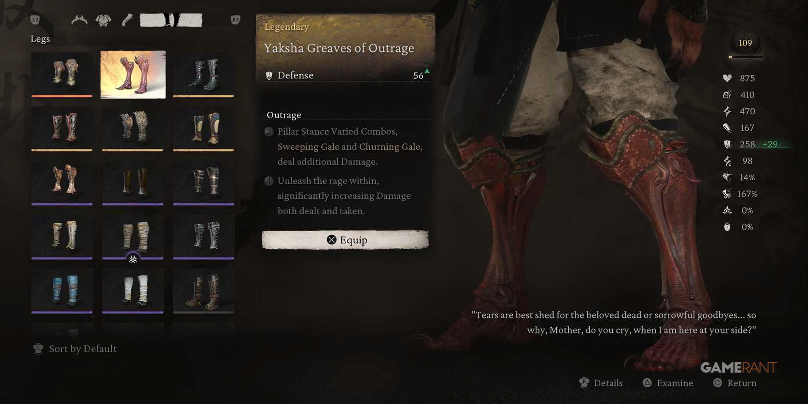 Black Myth Wukong Yaksha Greaves of Outrage