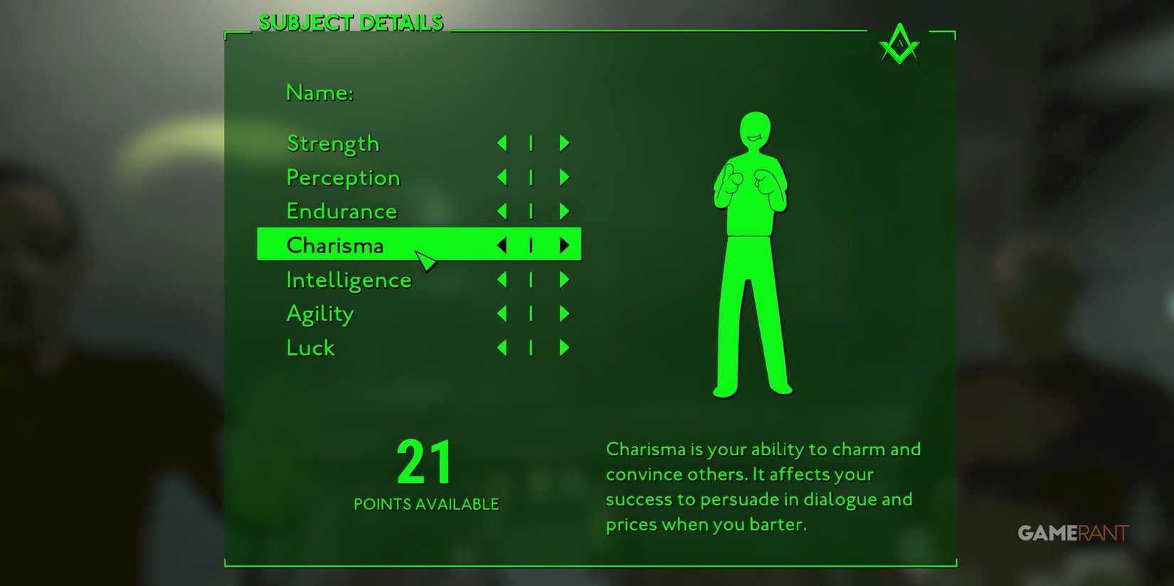 Charisma Stat In Fallout London