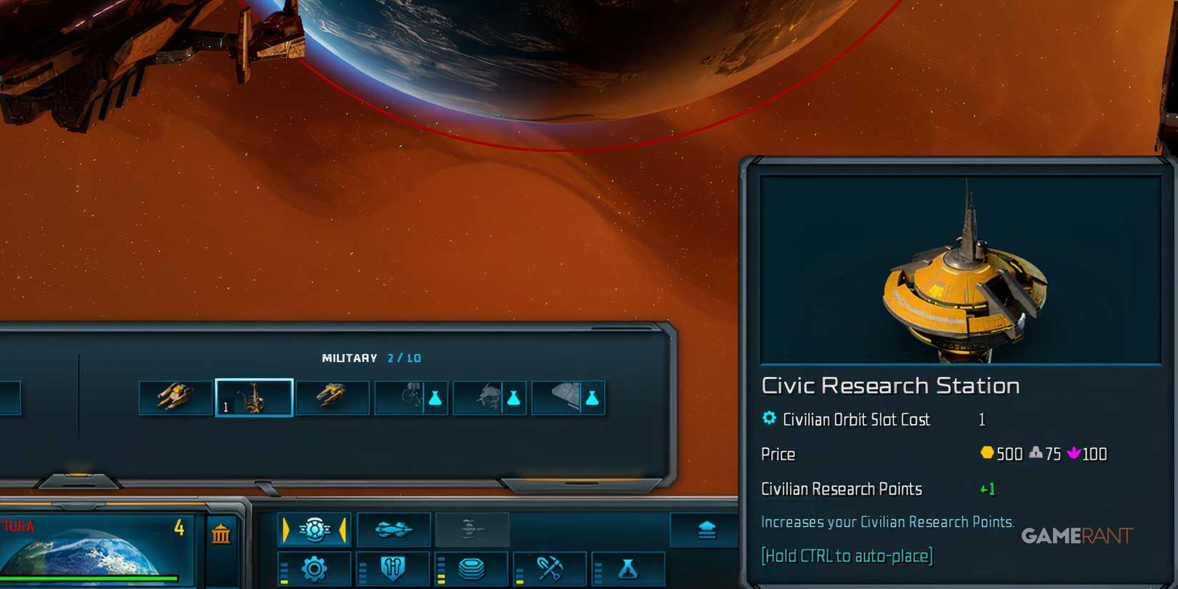 Civic Research Station Should Be Built Early In Sins Of A Solar Empire 2
