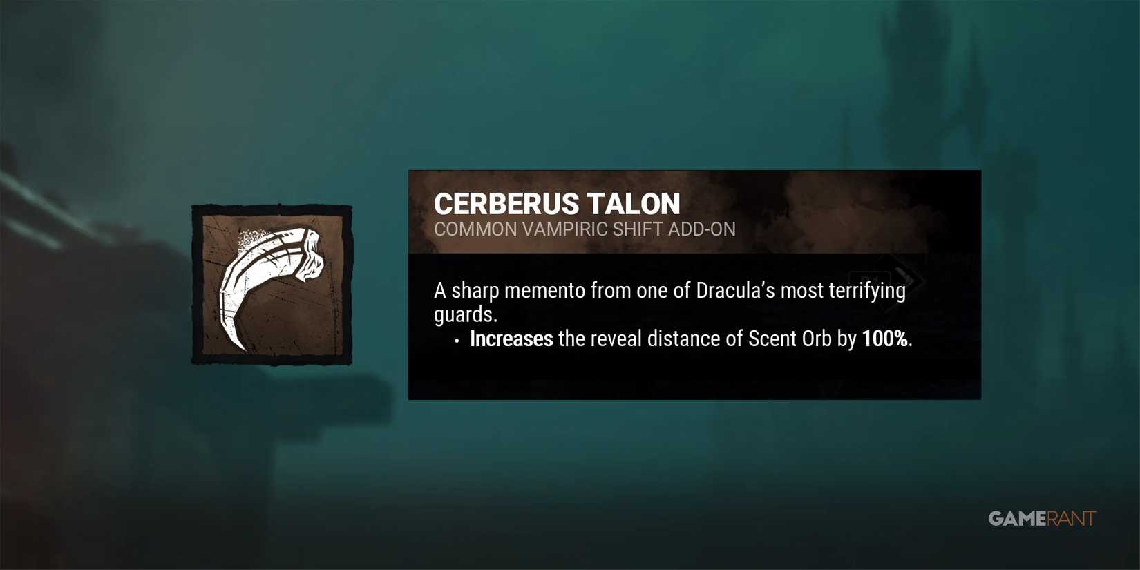 dead by daylight the dark lord cerberus talon add-on