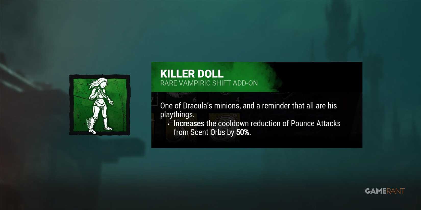 dead by daylight the dark lord killer doll add-on