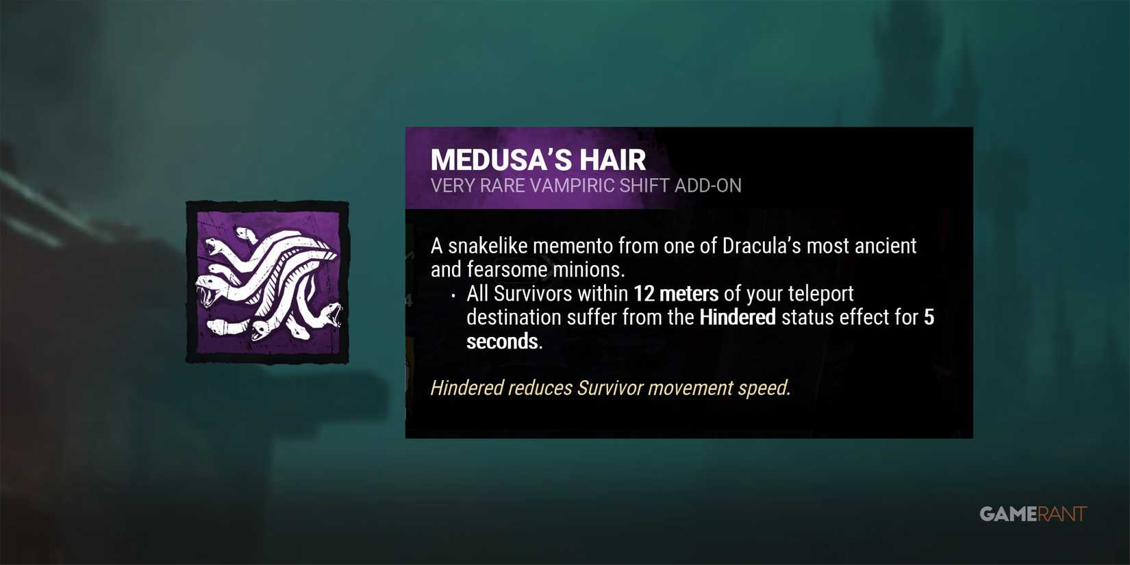dead by daylight the dark lord medusa's hair add-on