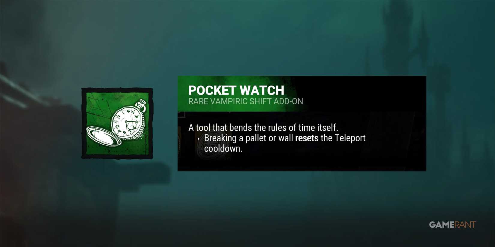 dead by daylight the dark lord pocket watch add-on