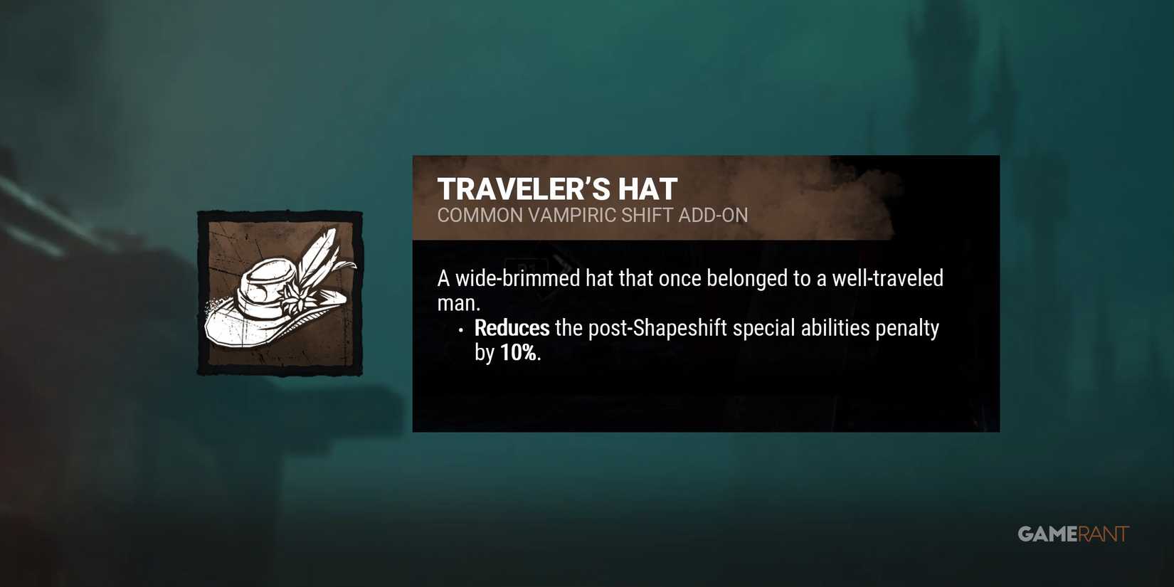 dead by daylight the darl lord traveller's hat add-on