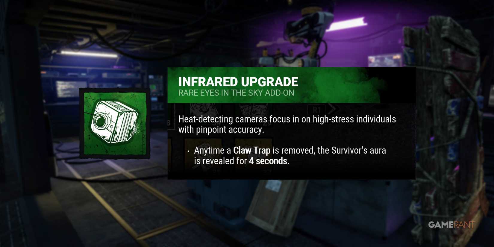 dead by daylight the skull merchant infrared upgrade add-on