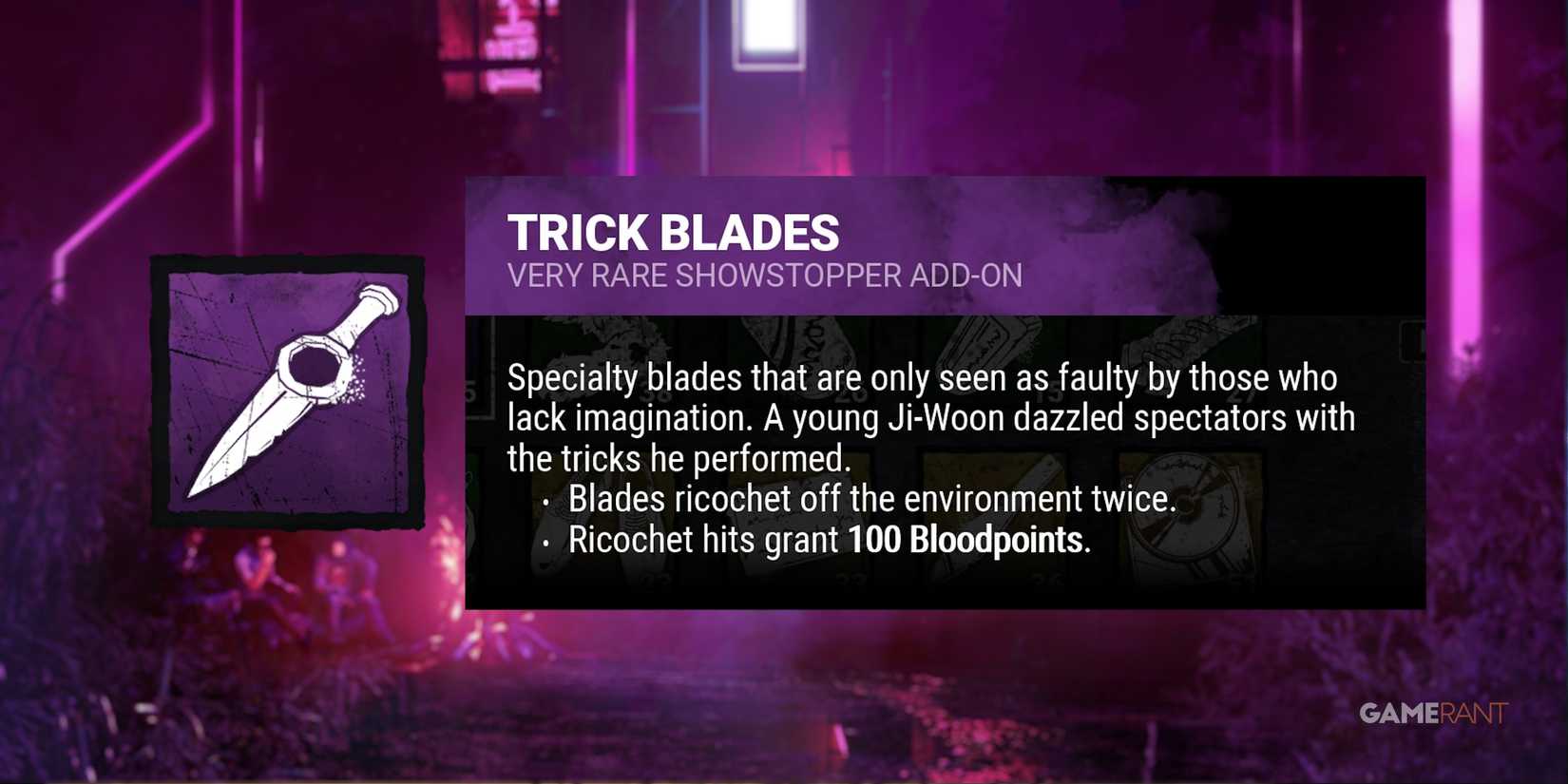 dead by daylight the trickster trick blades addon