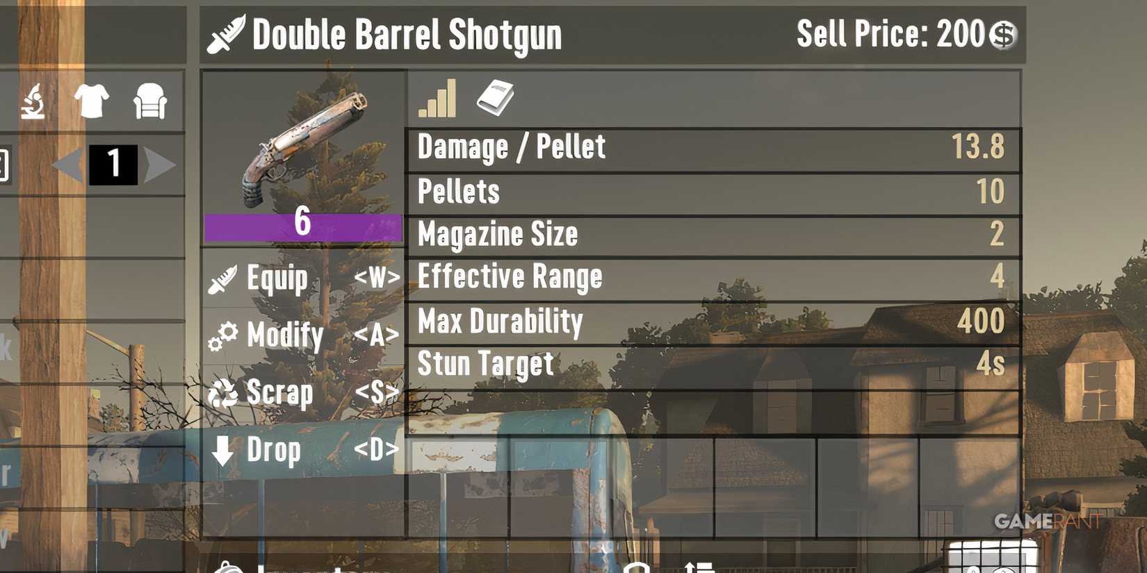 Double Barrel Shotgun In 7 Days To Die