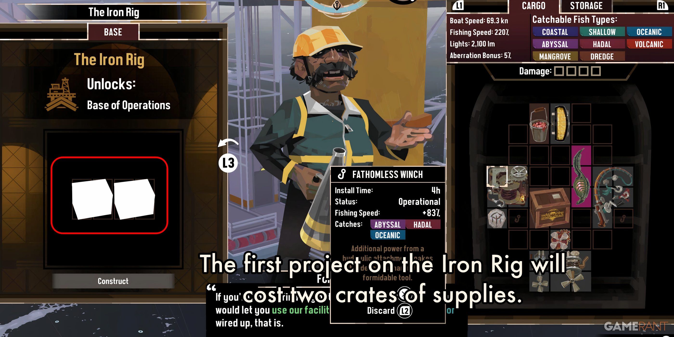 How to Start the Iron Rig DLC in Dredge