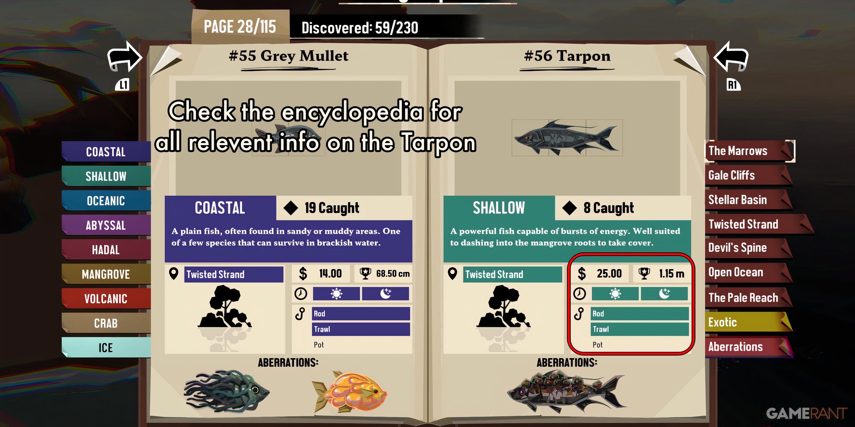 How to Find Tarpon in Dredge's Figure in Purple