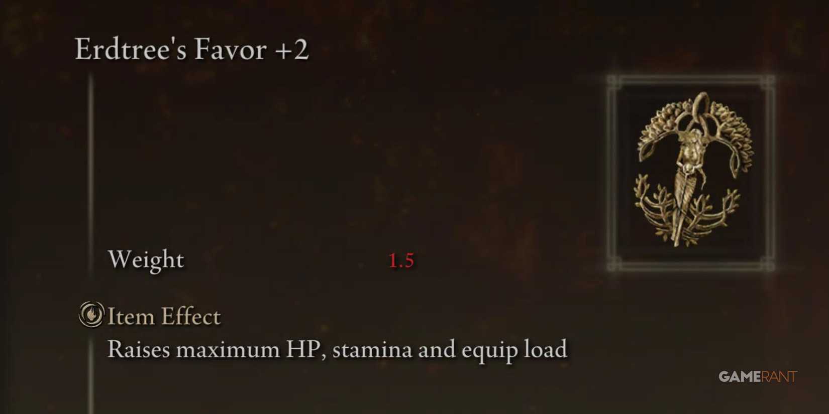 Elden Ring Erdtree's Favor +2