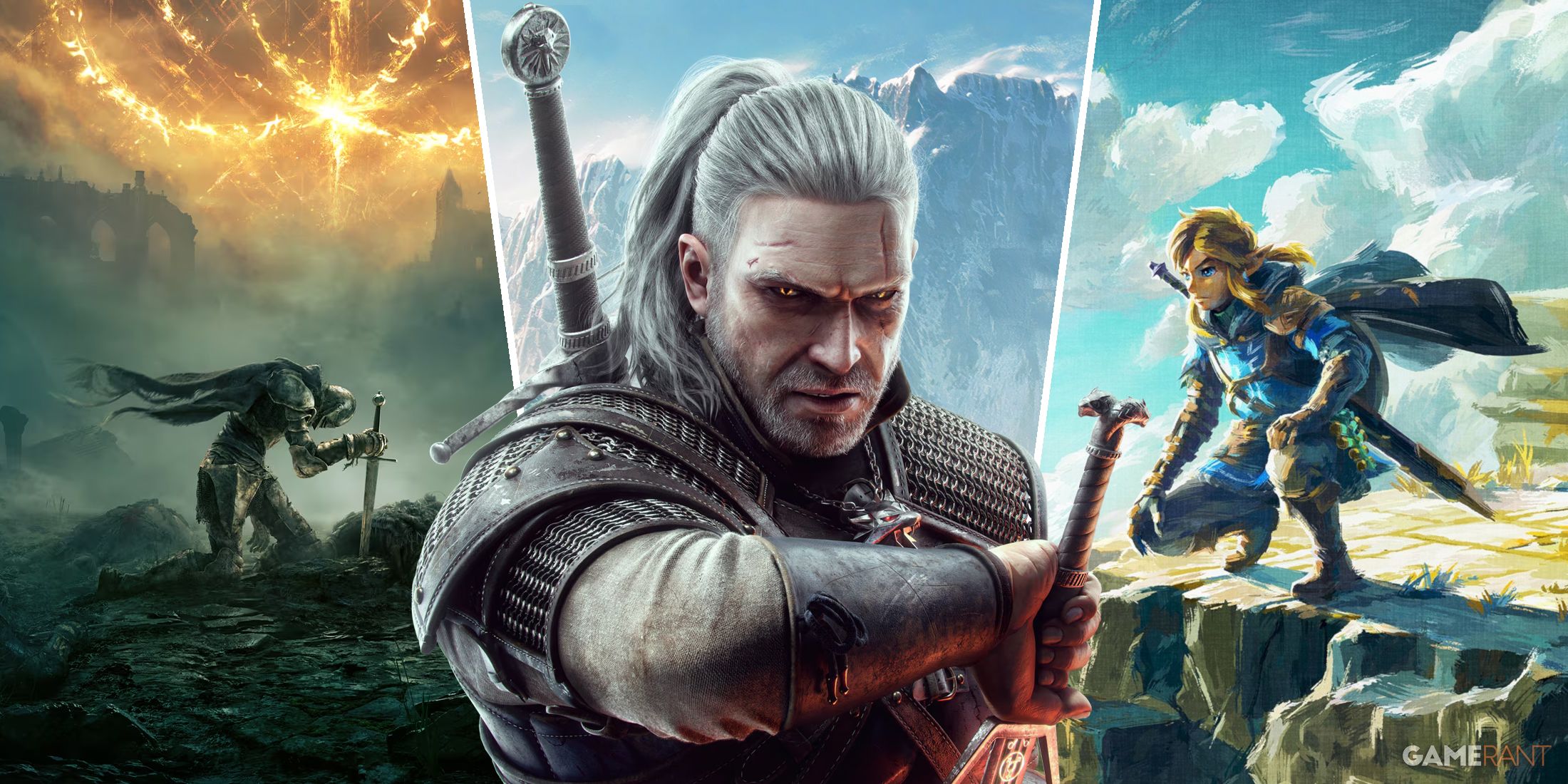 Elden Ring, The Witcher 3 and The Legend of Zelda: Tears of the Kingdom