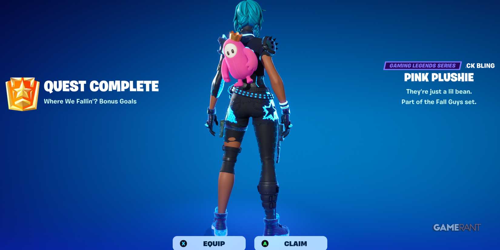 fall guys bean back bling fortnite