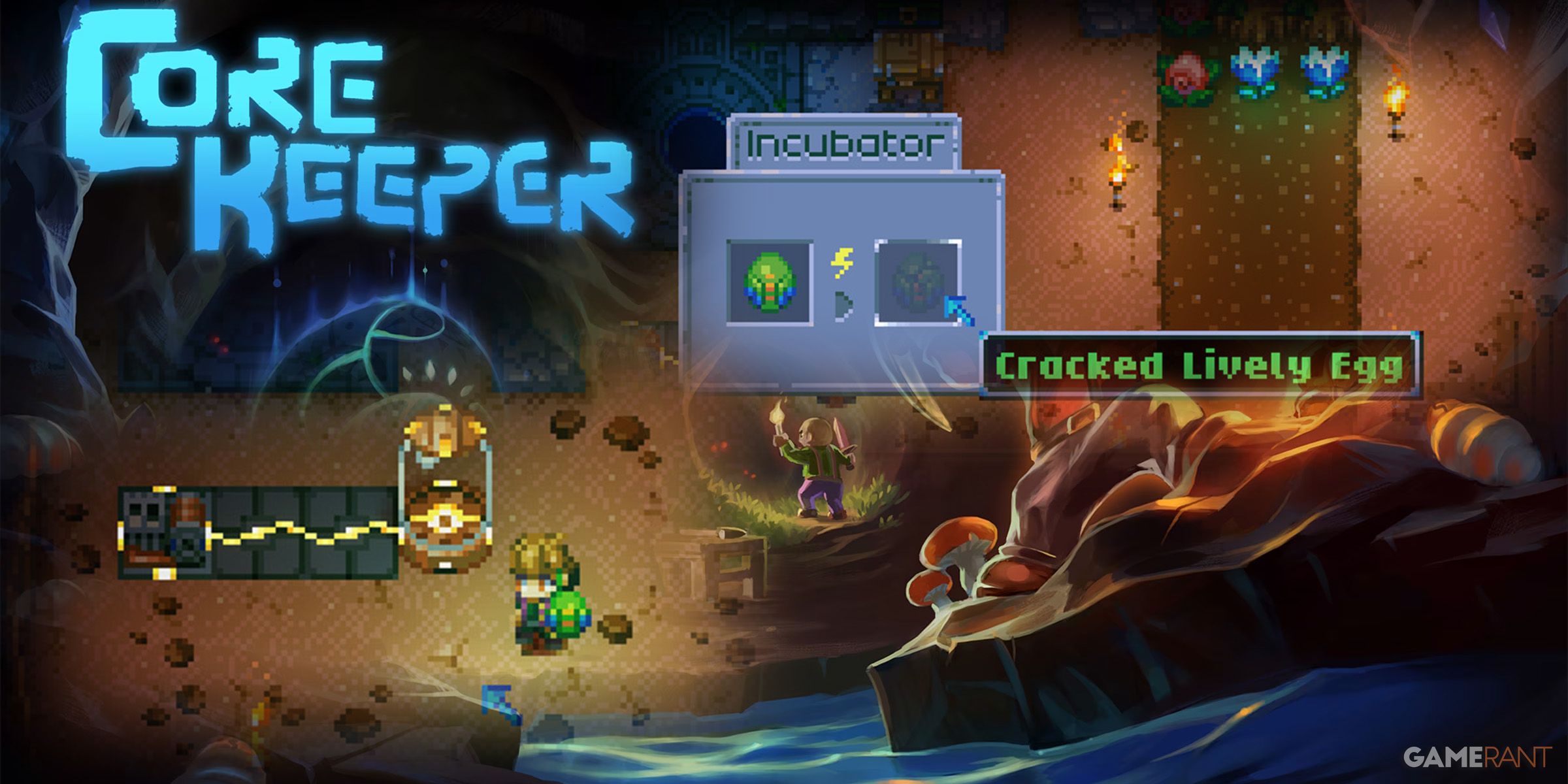 featured image, how to hatch eggs in core keeper