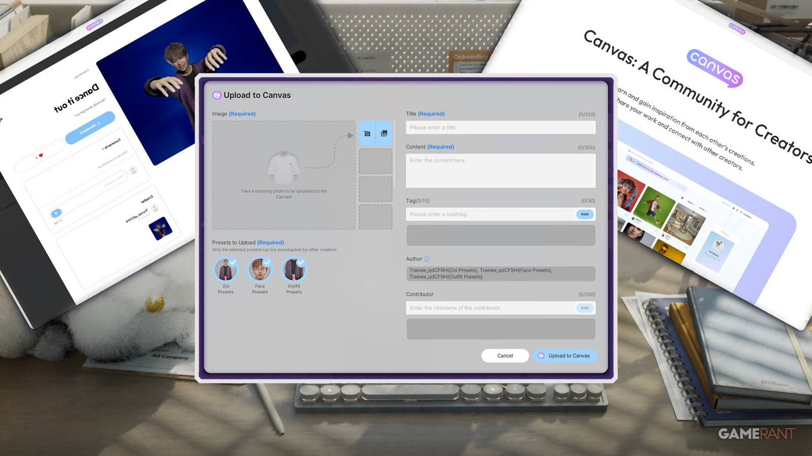 Featured image, how to upload to canvas in inZOI