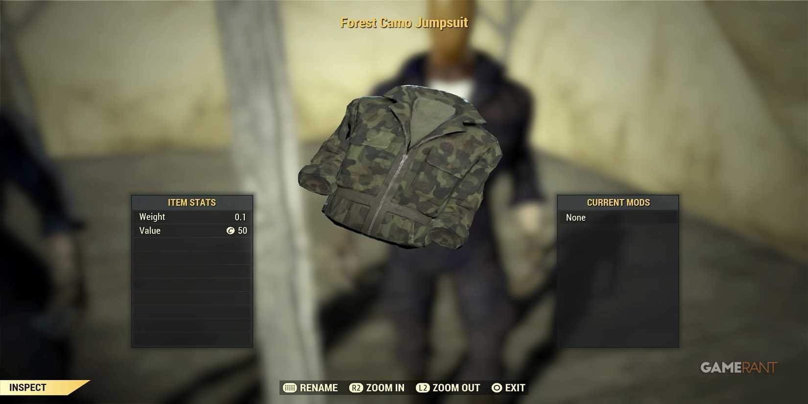 Forest Camo Jumpsuit in Fallout 76