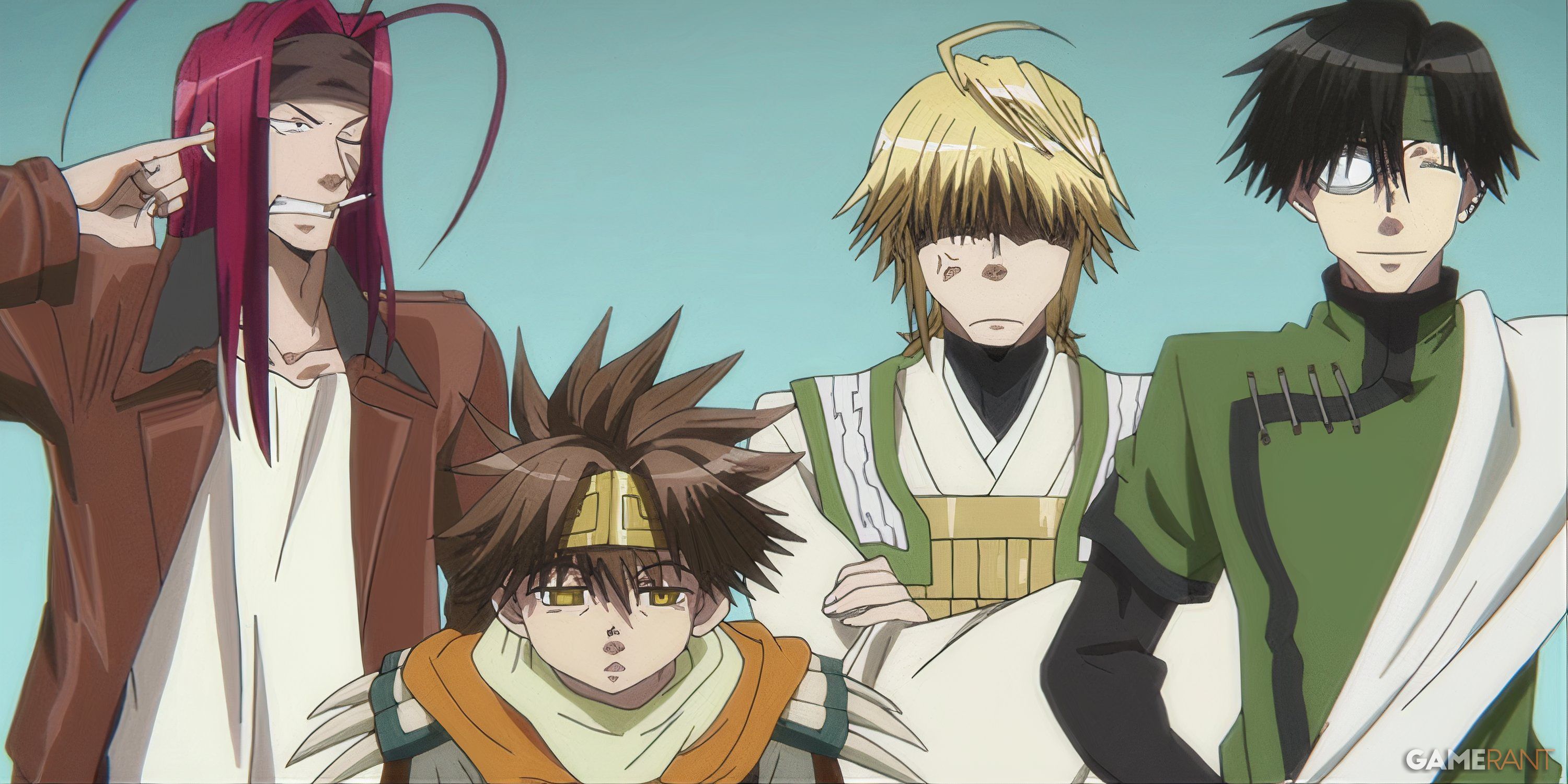 Gensomaden Saiyuki anime main characters screenshot