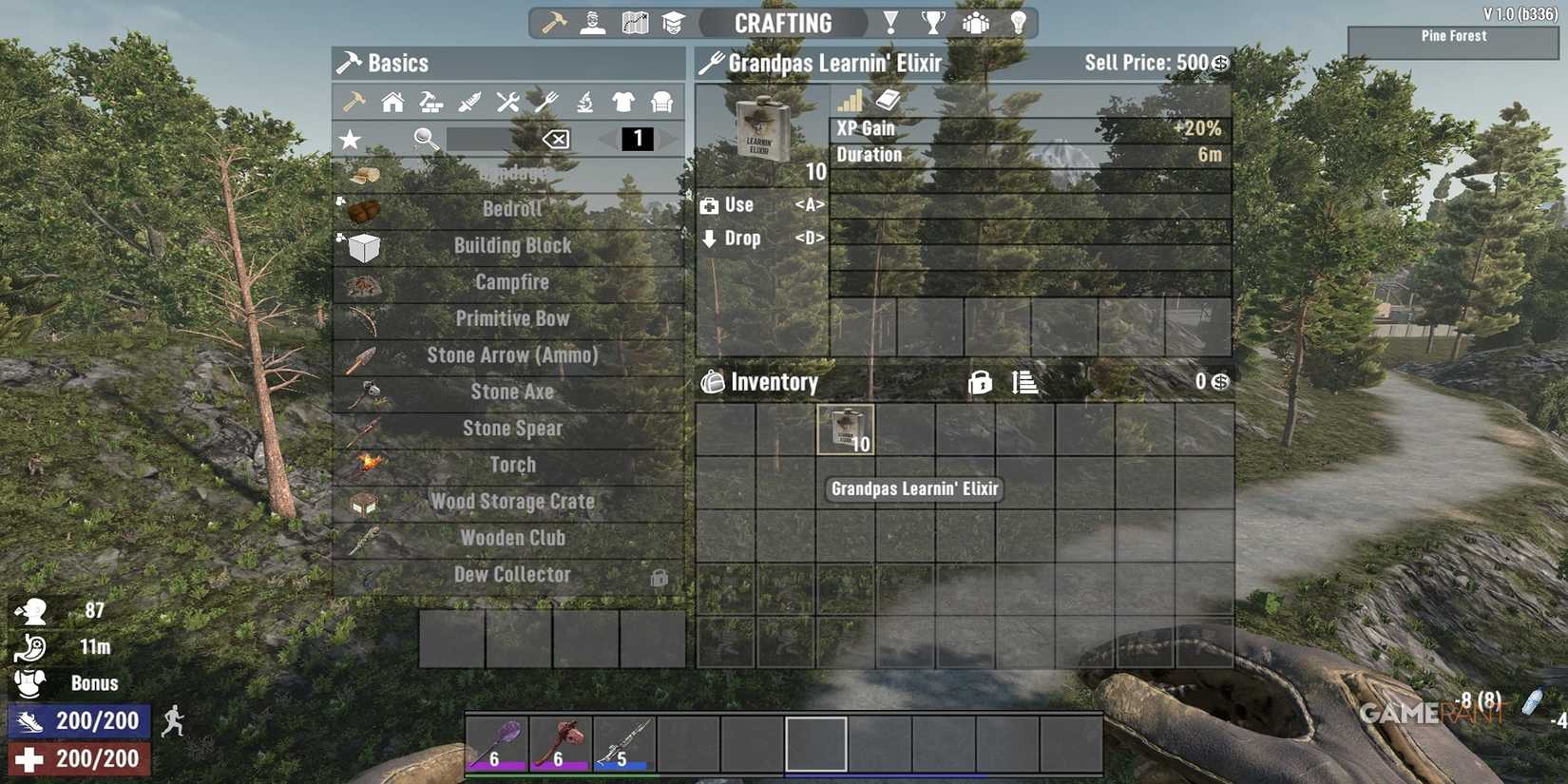 Grandpa's Learnin' Elixir In 7 Days To Die