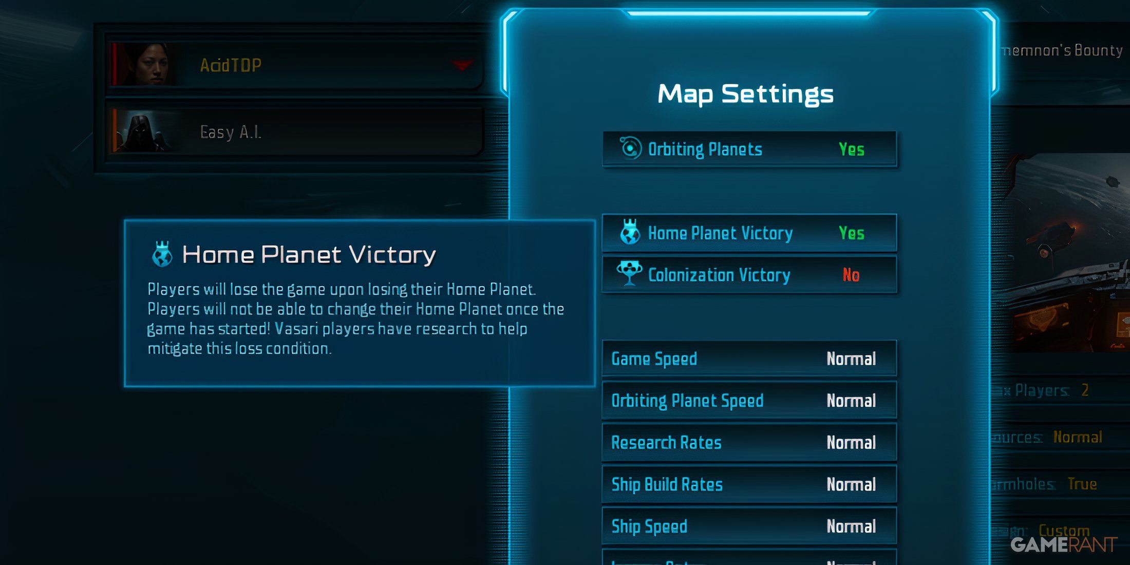 Home Planet Victory Gameplay Setting In Sins Of A Solar Empire 2