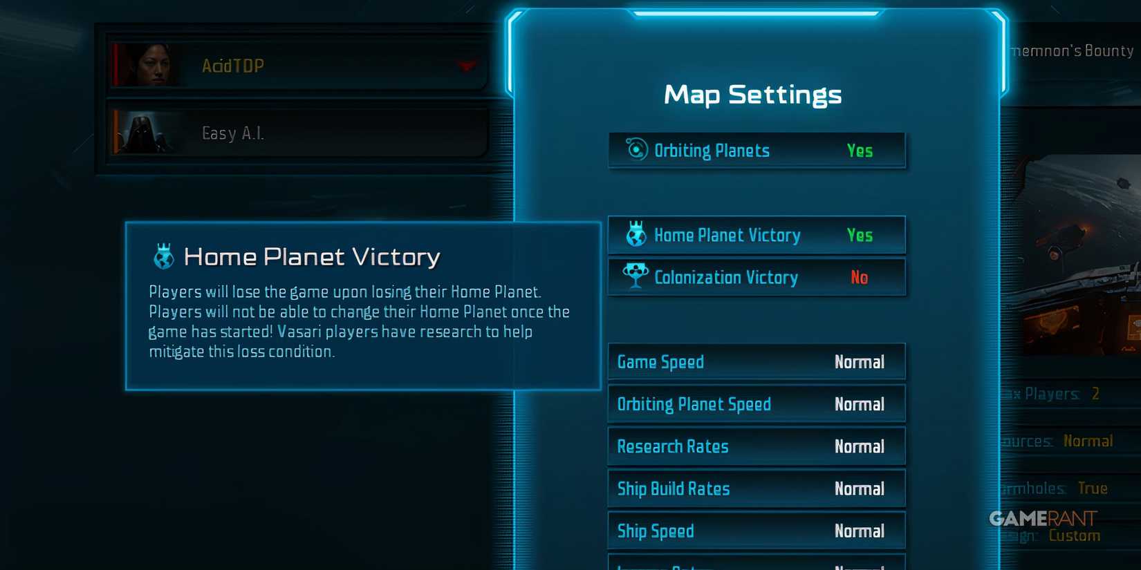 Home Planet Victory Gameplay Setting In Sins Of A Solar Empire 2