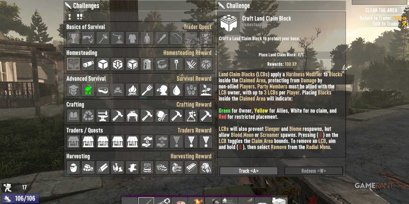 Homesteading Challenges Are Easy To Complete In 7 Days To Die